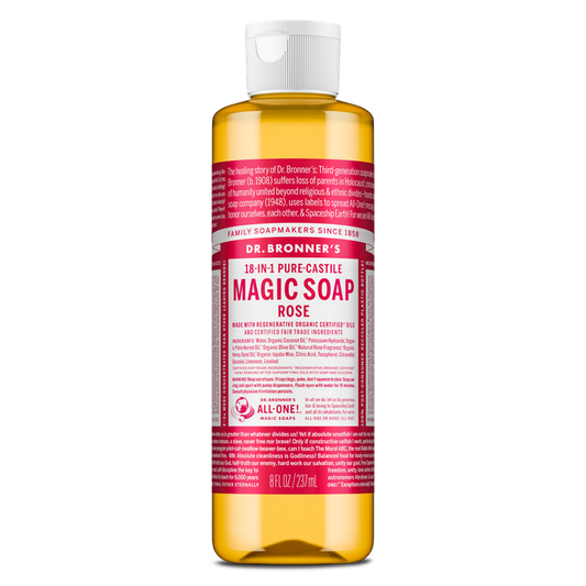 Dr. Bronner's Pure Castile Liquid Soap - Rose 237ml