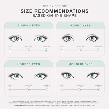Contours Rx Lids by Design 5mm Eye Lift Strips - 80 Pack