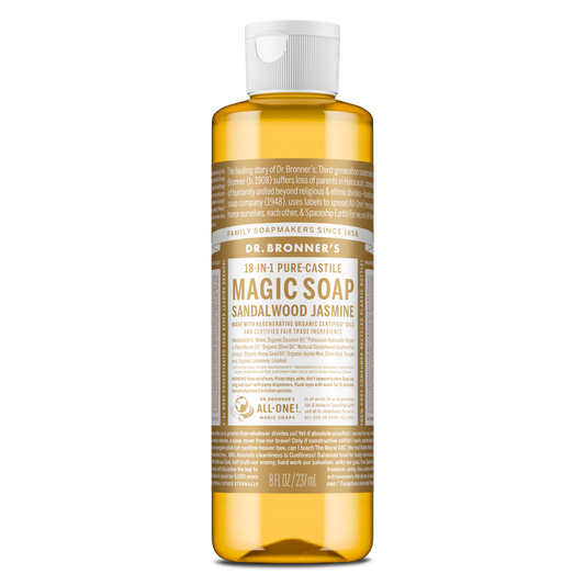 Dr. Bronner's Pure Castile Liquid Soap - Sandalwood and Jasmine 237ml