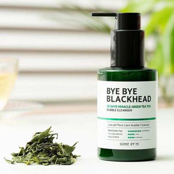 SOME BY MI Miracle Bye Bye 30 Days Blackhead Miracle Green Tea Tox Bubble Cleanser 120g