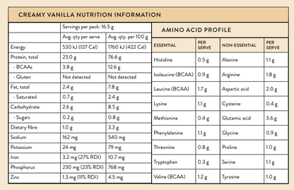 Nutra Organics Clean Plant Protein Vanilla 500g