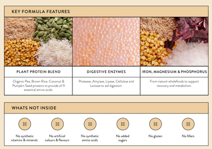 Nutra Organics Clean Plant Protein Vanilla 500g