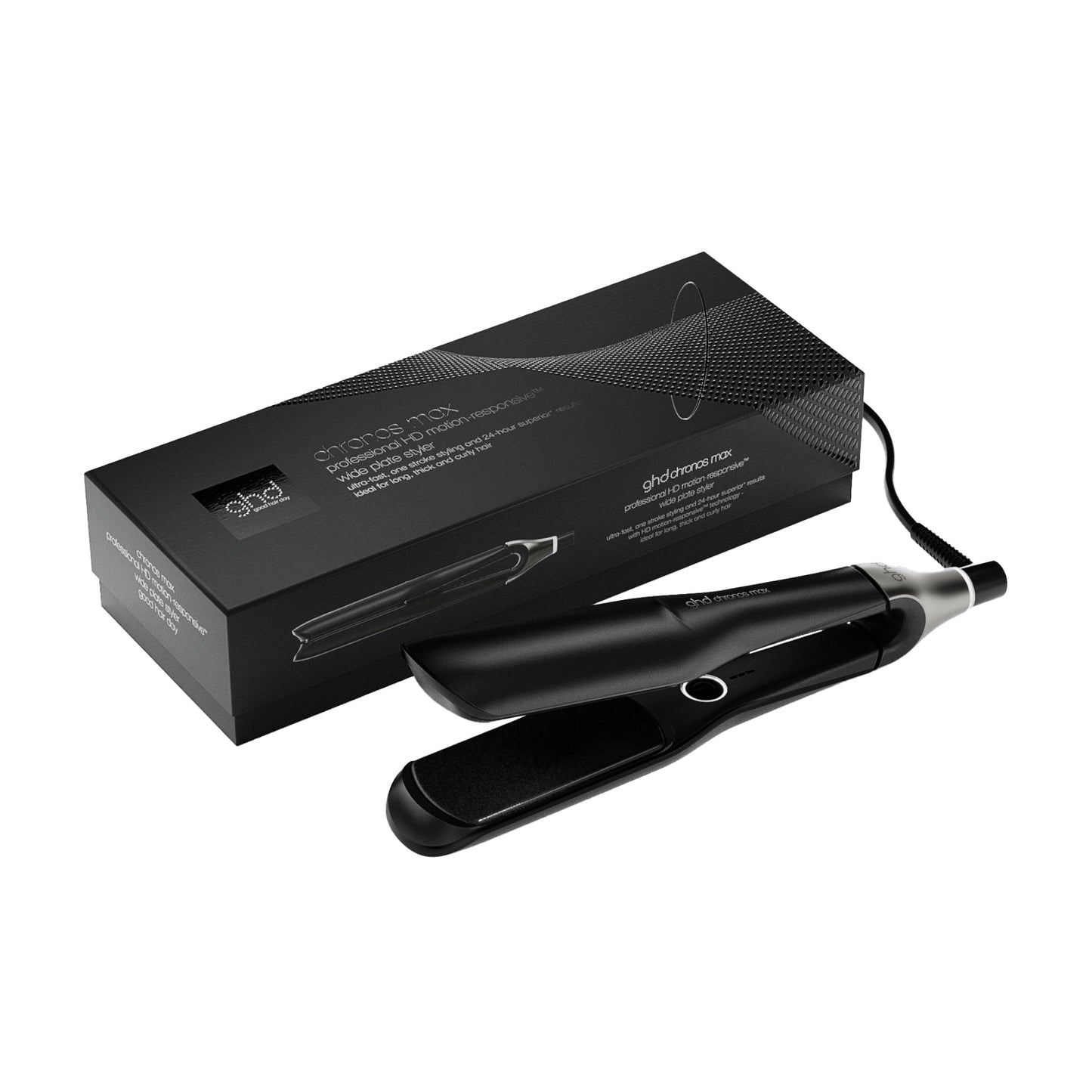 ghd Chronos Max Wide-Plate Hair Straightener 43mm - Black