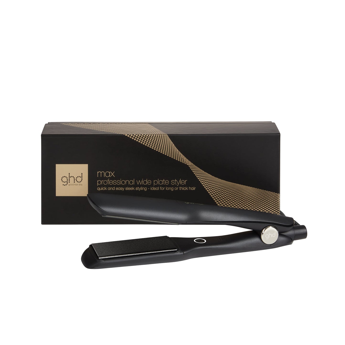 ghd Max Wide-Plate Hair Straightener 42mm Plate - Black