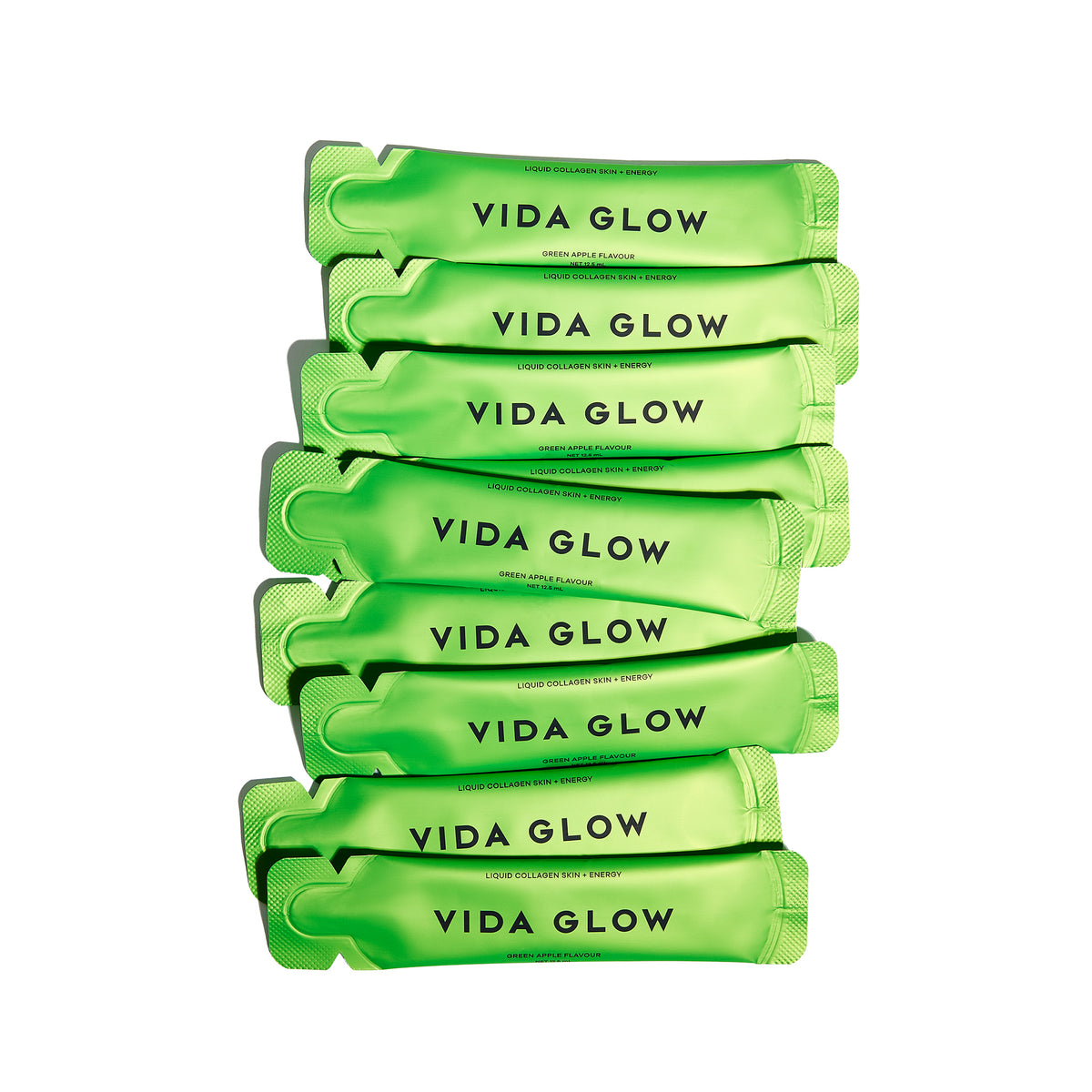 Vida Glow Liquid Collagen Skin + Energy - Green Apple 15 x 12.5ml Sachets