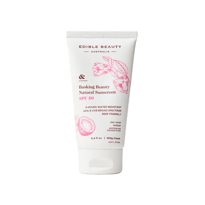 Edible Beauty Basking Beauty Natural Sunscreen SPF50 100g