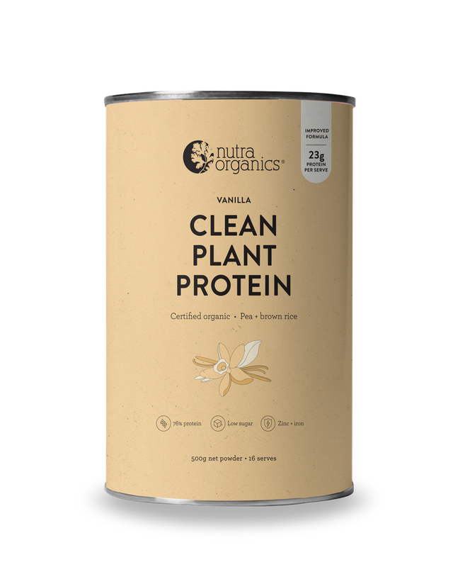 Nutra Organics Clean Plant Protein Vanilla 500g