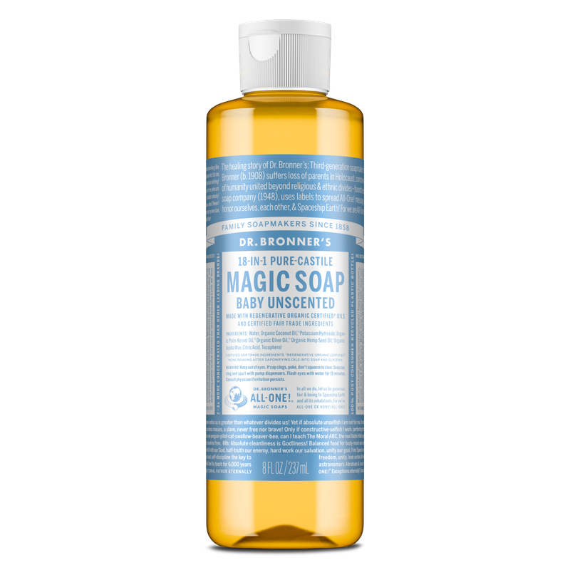 Dr. Bronner's Babies' Pure Castile Liquid Soap - Unscented 237ml
