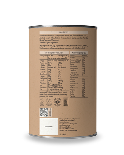 Nutra Organics Clean Plant Protein Chocolate 500g