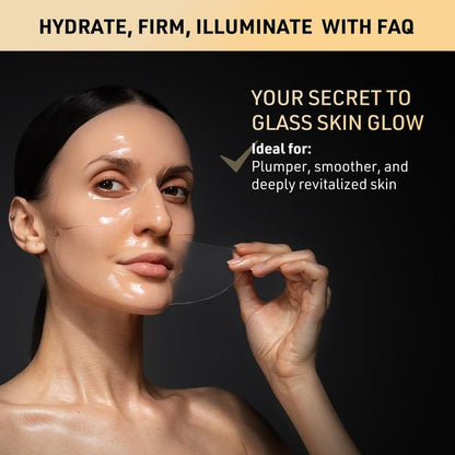 FOREO FOREO FAQ Glass Skin Collagen Hydrogel Face Mask 5 Pack Skin Care [Health and Beauty]