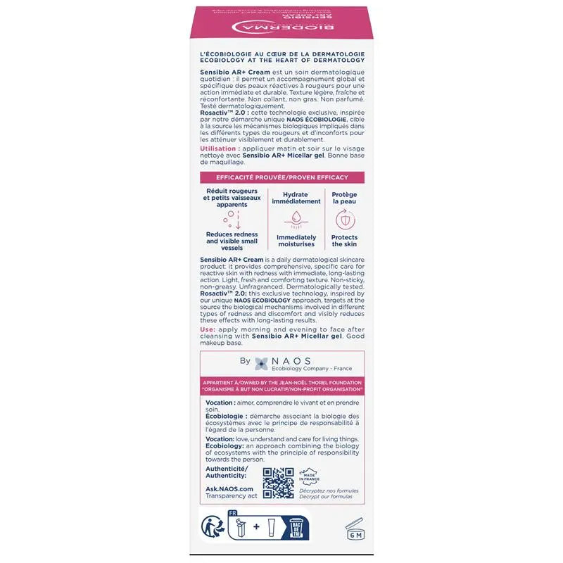 Bioderma Sensibio AR Anti-Redness Soothing Moisturiser 40ml