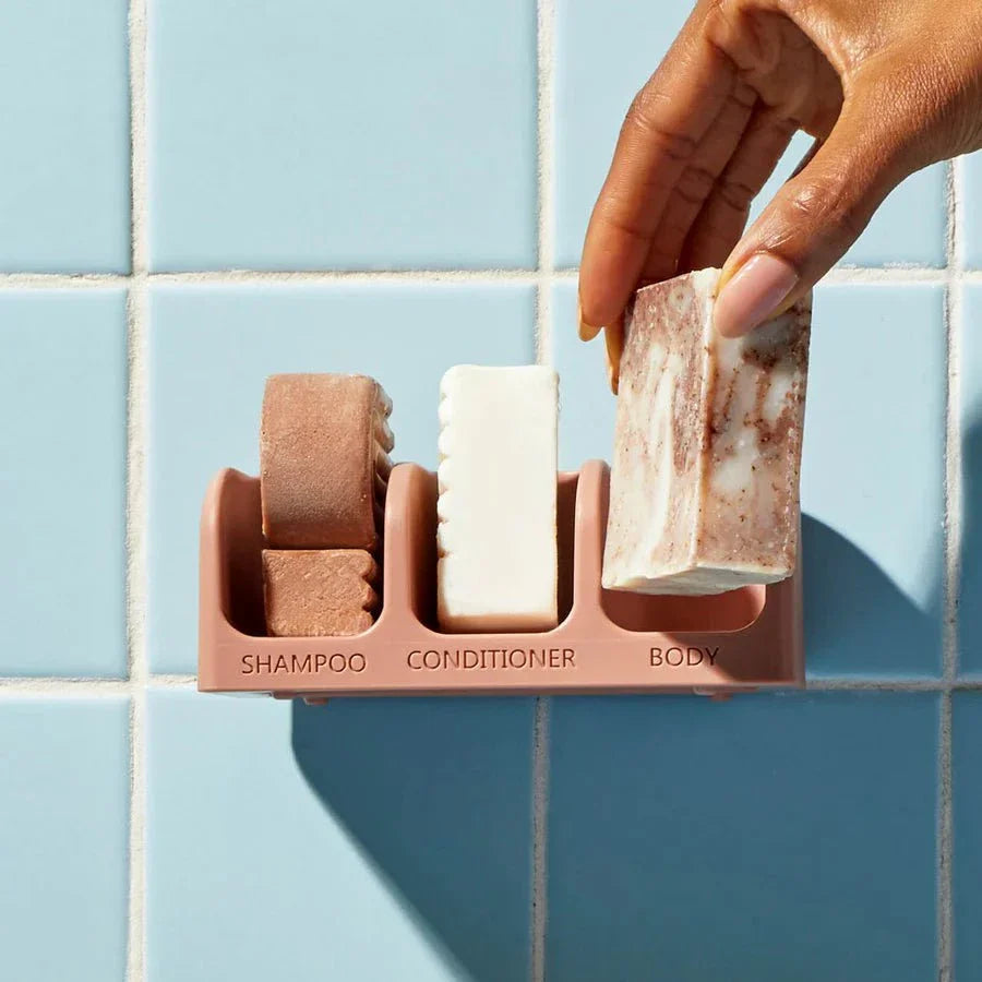 Kitsch Kitsch Recycled Plastic Self-Draining Soap Dish - Terracotta Hair Care [Health and Beauty]