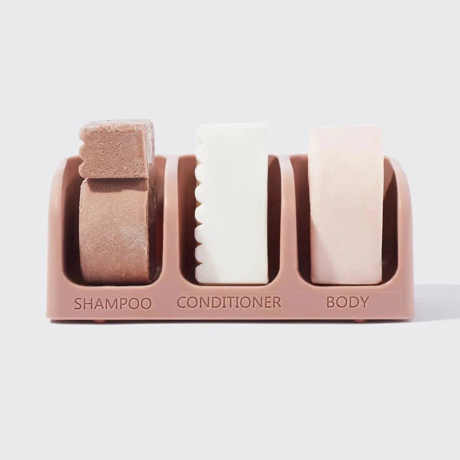 Kitsch Kitsch Recycled Plastic Self-Draining Soap Dish - Terracotta Hair Care [Health and Beauty]
