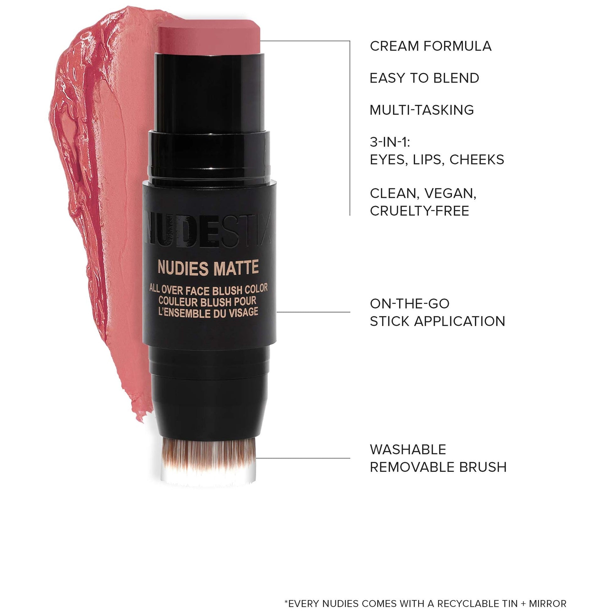 NUDESTIX NUDESTIX Nudies Matte All Over Face Blush Colour 7g (Various Shades) Cosmetics