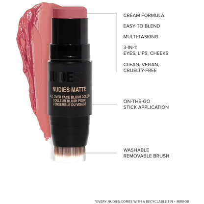 NUDESTIX NUDESTIX Nudies Matte All Over Face Blush Colour 7g (Various Shades) Cosmetics
