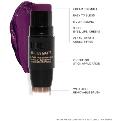 NUDESTIX NUDESTIX Nudies Matte All Over Face Blush Colour 7g (Various Shades) Cosmetics