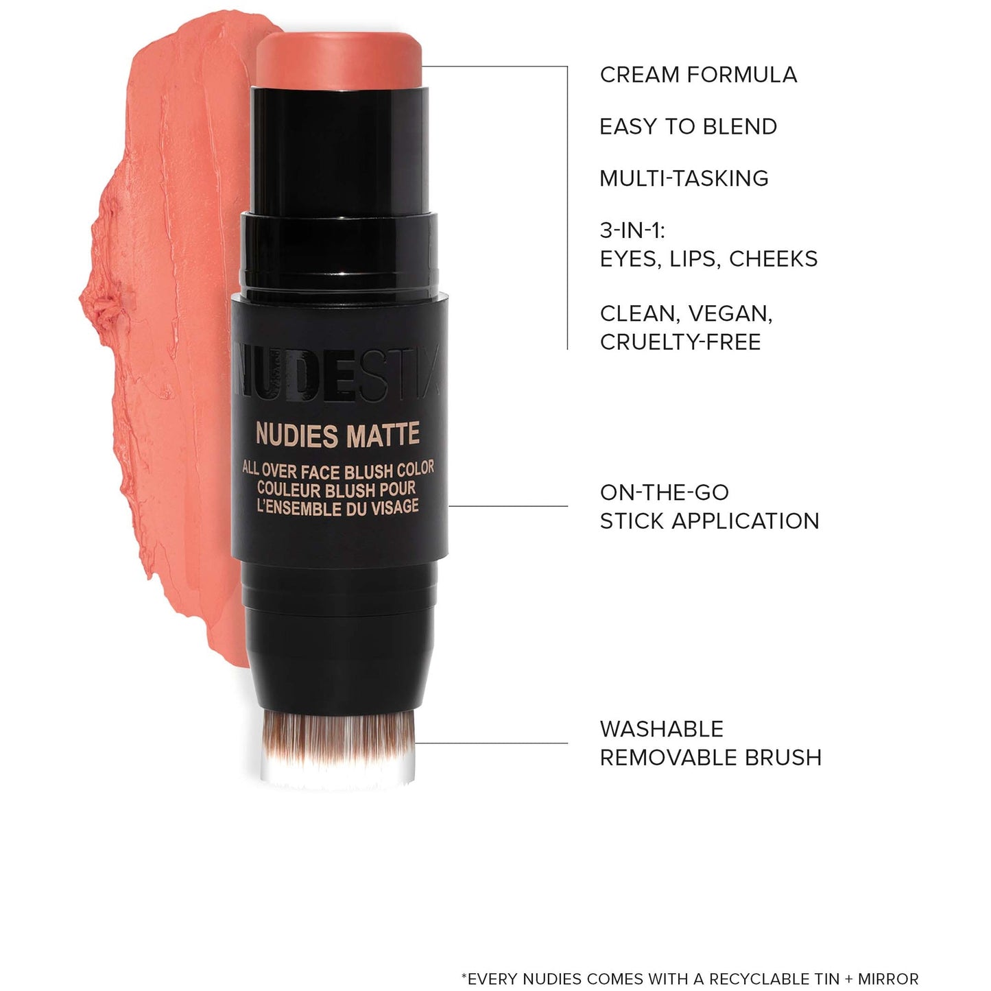 NUDESTIX NUDESTIX Nudies Matte All Over Face Blush Colour 7g (Various Shades) Cosmetics