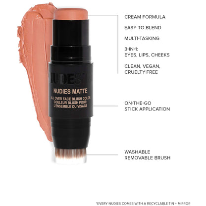 NUDESTIX NUDESTIX Nudies Matte All Over Face Blush Colour 7g (Various Shades) Cosmetics