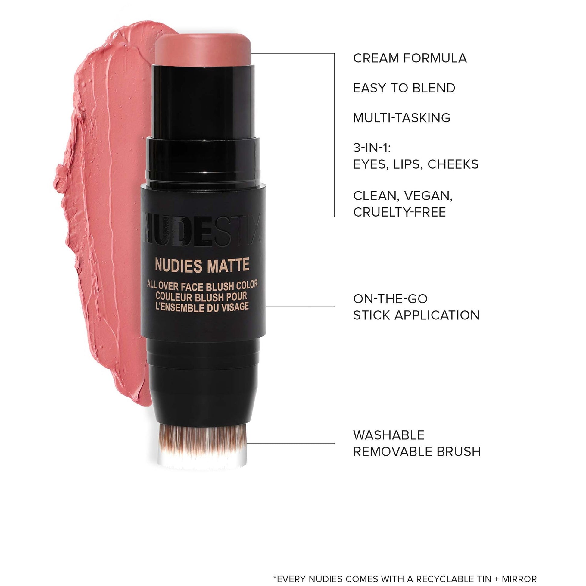 NUDESTIX NUDESTIX Nudies Matte All Over Face Blush Colour 7g (Various Shades) Cosmetics