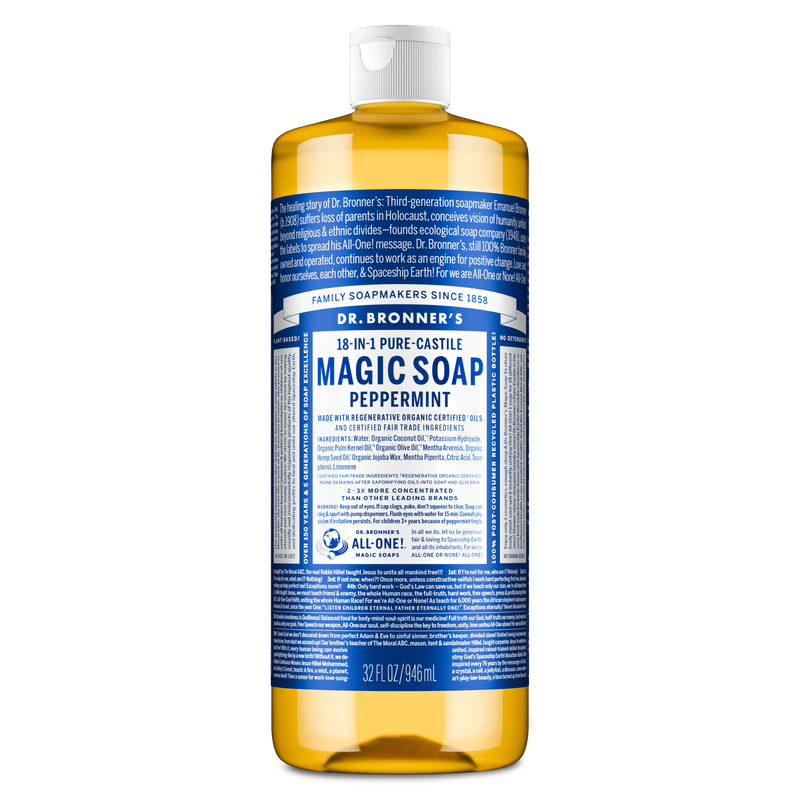 Dr. Bronner's Pure Castile Liquid Soap - Peppermint 946ml