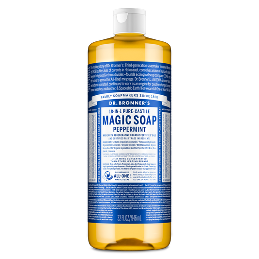 Dr. Bronner's Pure Castile Liquid Soap - Peppermint 946ml