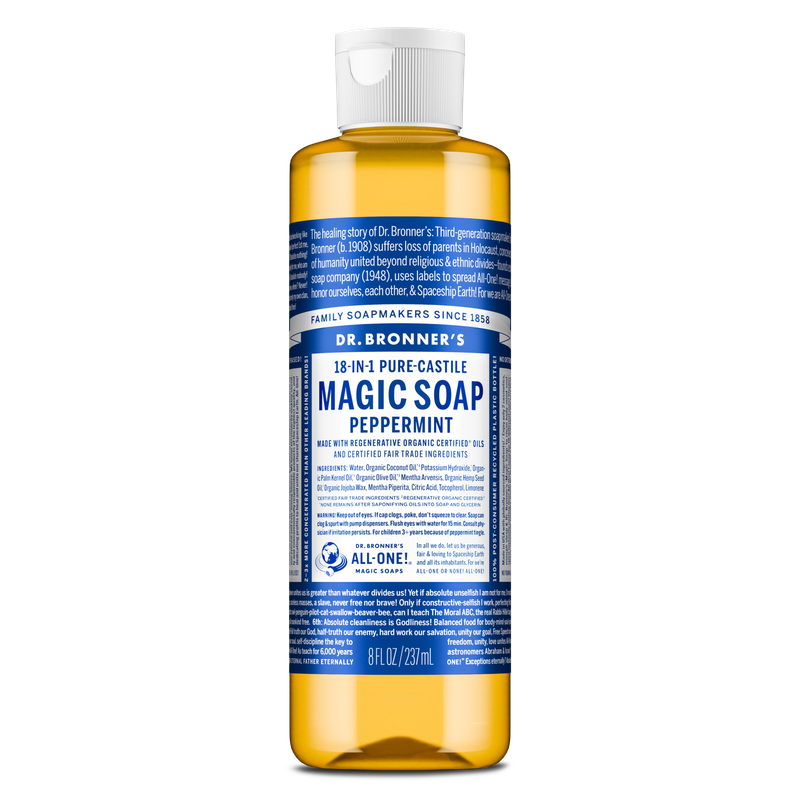 Dr. Bronner's Pure Castile Liquid Soap - Peppermint 237ml