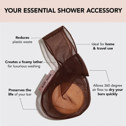 Kitsch Body Bar Saver Bag - Chocolate