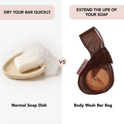 Kitsch Body Bar Saver Bag - Chocolate