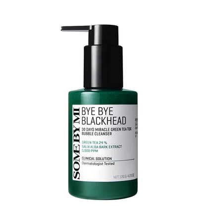 SOME BY MI Miracle Bye Bye 30 Days Blackhead Miracle Green Tea Tox Bubble Cleanser 120g