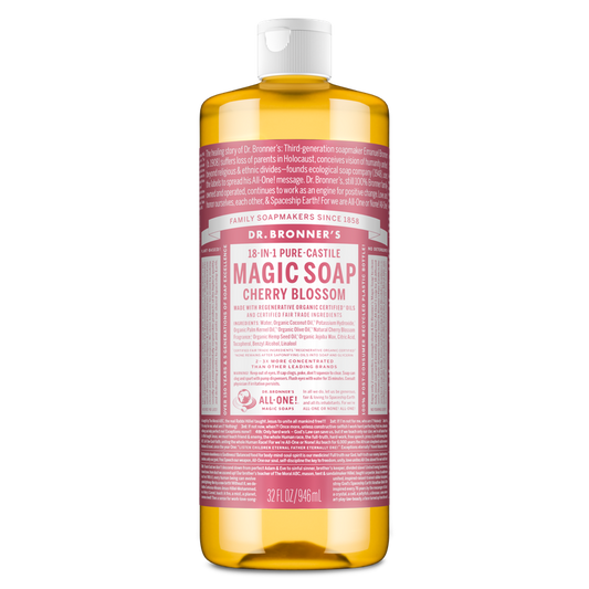 Dr. Bronner's Pure Castile Liquid Soap - Cherry Blossom 946ml
