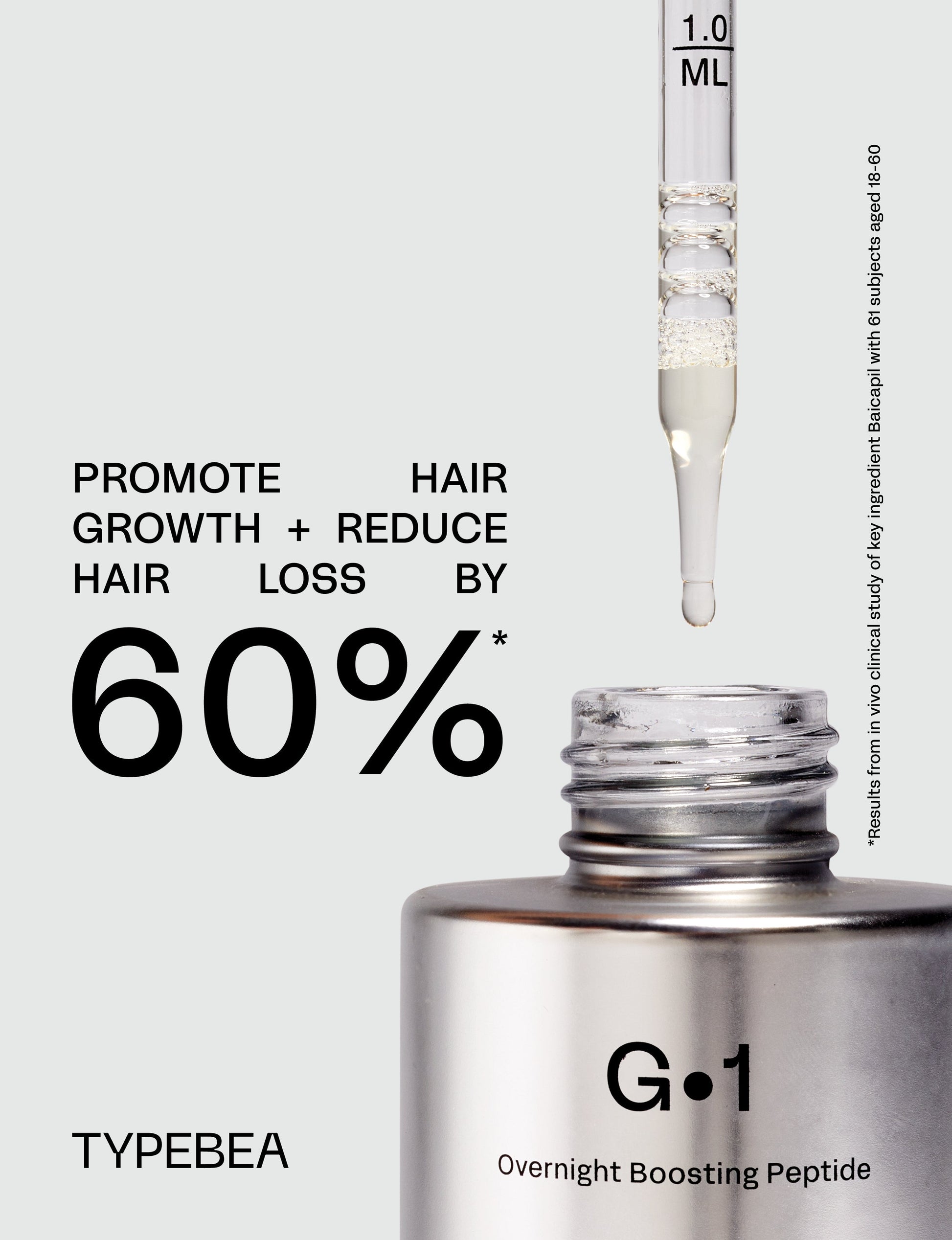 TYPEBEA TYPEBEA G1 Overnight Boosting Peptide Serum 100ml Serums & Treatments