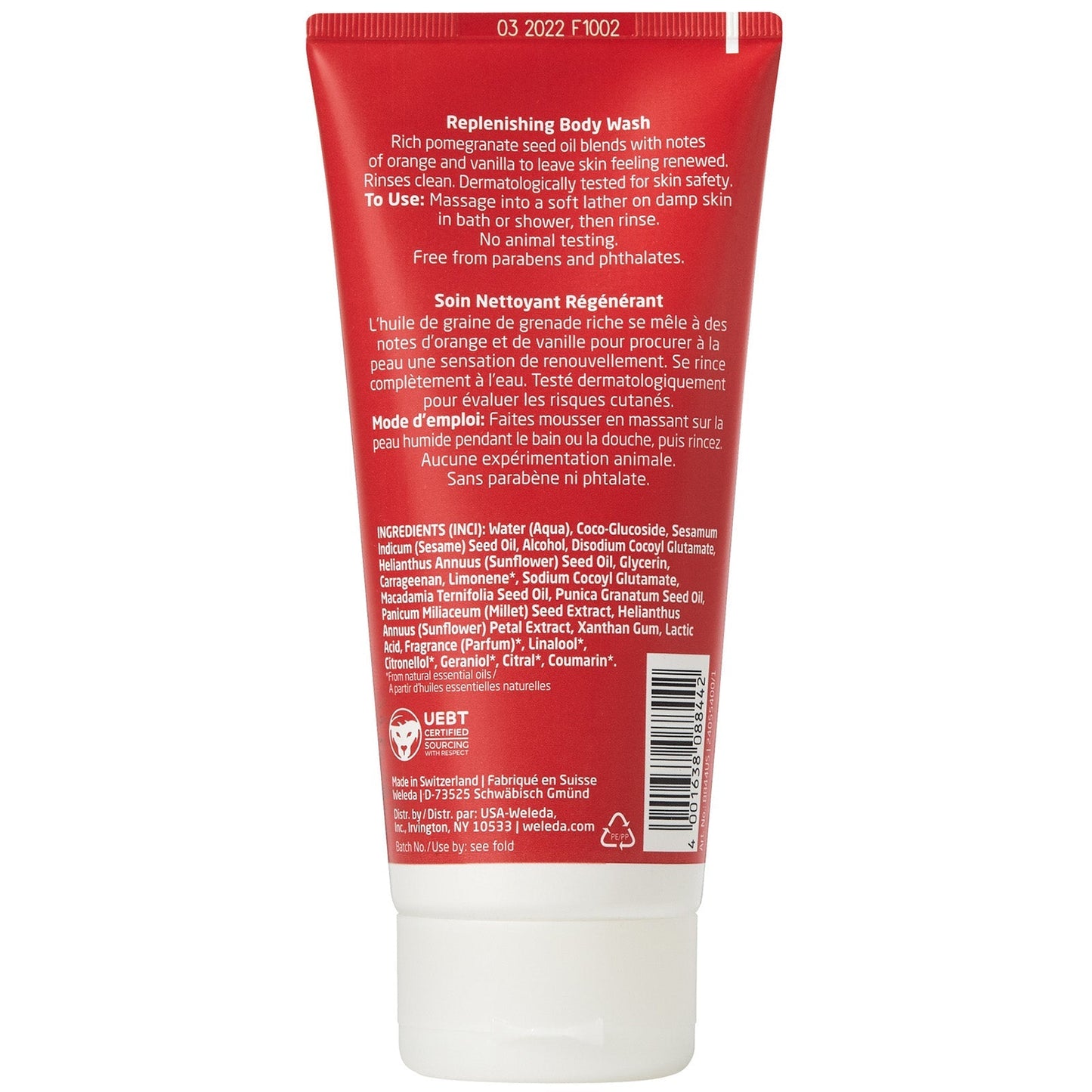 Weleda Inspire Body Wash Pomegranate 200ml
