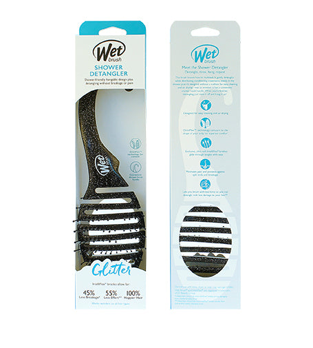 WetBrush Shower Detangler - Black Glitter